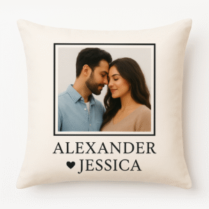 Cushions & Pillows – With couple names or photos