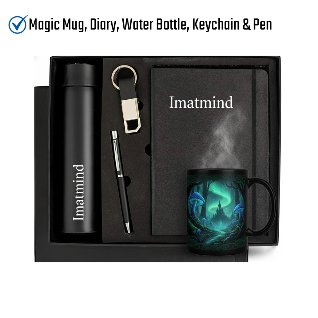 Magic Mug, Diary, Water Bottle, Keychain & Pen