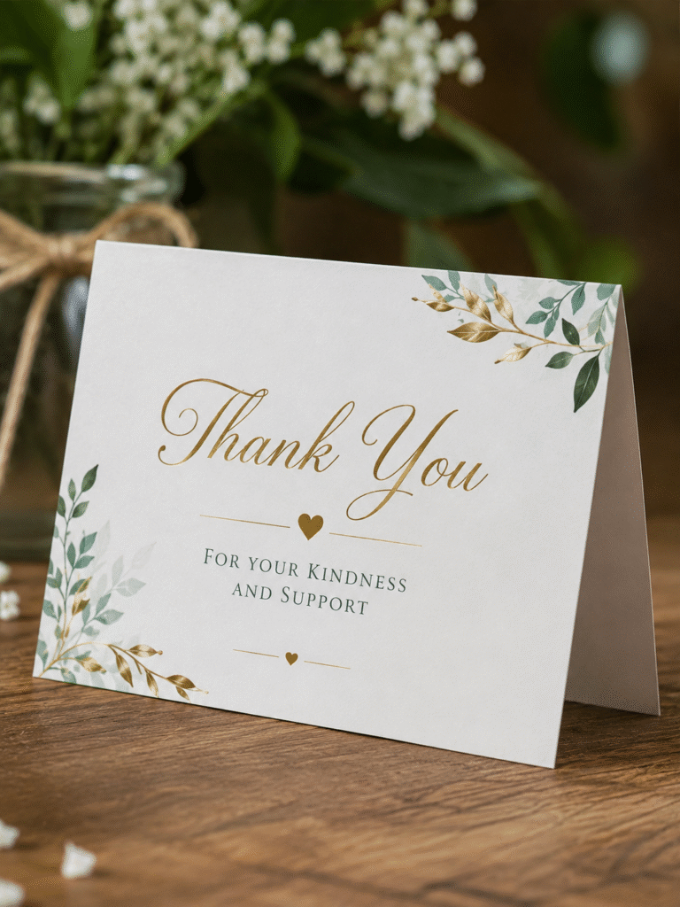 Thank You Cards print of desmand size and design printing service in lucknow